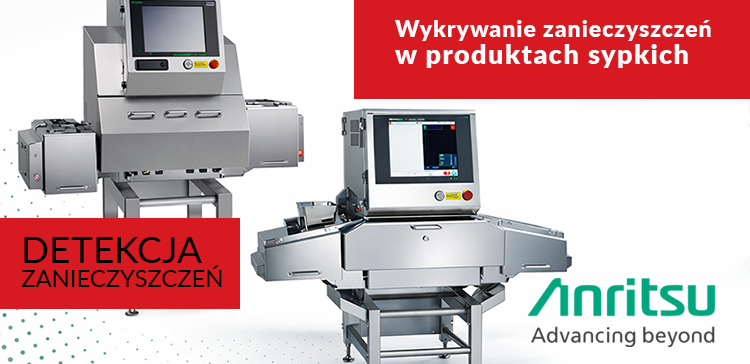 Wykrywanie zanieczyszczeń w produktach sypkich - kontrola rentgenowska z Anritsu