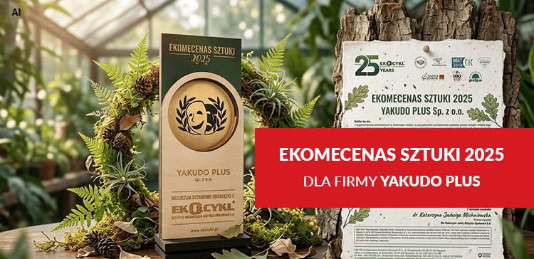Tytuł EkoMecenas Sztuki dla firmy Yakudo Plus