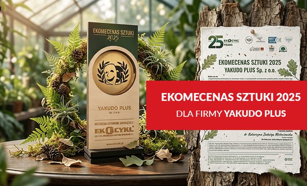 Tytuł EkoMecenas Sztuki dla firmy Yakudo Plus