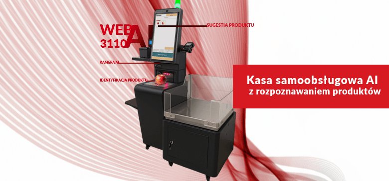 Kasa samoobsługowa AI z rozpoznawaniem produktów - DIGI WEB 3110 AI od Yakudo