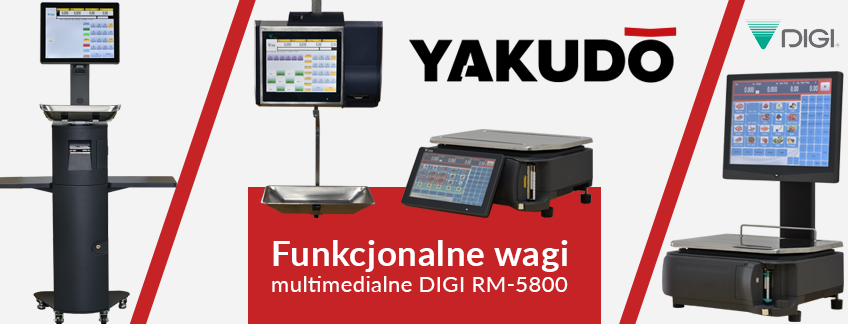 Funkcjonalne wagi etykietujące DIGI RM-5800 od Yakudo