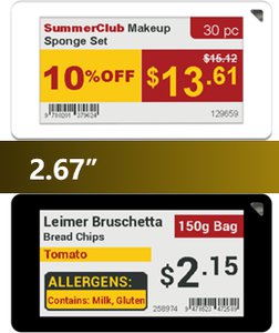 Elektroniczna cenówka ESL 2.67"