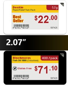 Elektroniczna cenówka ESL 2.07"