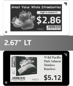 Elektroniczna cenówka ESL 2.67" LT do lad chłodniczych