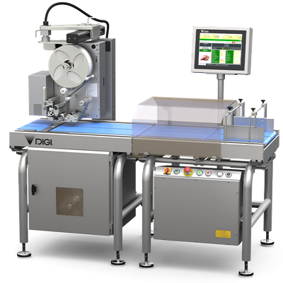 Dynamic weighing and labeling machines